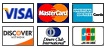 we accept VISA, Master Card, Amex, Discovery, Diners and JCB