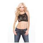 Kitten Lace And Wet Look Top And G String Set One-Size - AL128502K