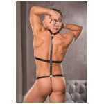 Zeus Wet Look Harness Body Suit Large-Xlarge - AL288032LXL