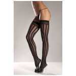 Nylon Striped Thigh High - BEW575