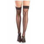 Stay Up Thigh Highs With zipped Backseam Design One size - BEW787