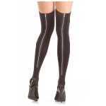 Thigh High Stocking With zipper Backseam One size - BEW794