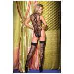 Teddy 2 Piece With jacquard Swirl Pattern And Matching Stockings One size - BEWB69B