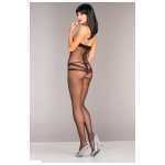 Opaque Halterneck Crotchless Bodystocking One size - BEWB93