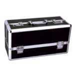 Lockable Vibrator Case Black Large - BMS09811