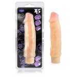 X5 9 Inch Hard On Vib Dildo Natural - BN52203