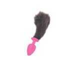 Luna Small Pink Plug With Short Black Tail - BONLT10014