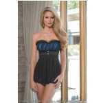 Baby Doll G-String Black-Blue Large - CQ1328L