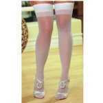 Thigh High Sheer White One-Size Queen Moulin - DG0007XWH