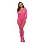 Body Stocking Neon Pink One Size Queen - DG0015NPKX