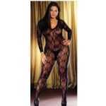 Body Stocking Black One-Size Queen Bordeaux - DG0019XBK