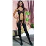 Madrid Suspender Bodystocking Black One-Size - DG0031BK