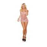 Mesh Baby Doll And G String Pink One Size - DG10142OS