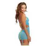 Garterslip And G String One-Size Turquoise - DG9724