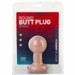 Round Butt Plug Small White - DJ024452