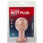 Round Butt Plug Medium White - DJ024455