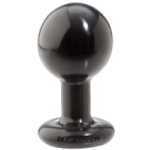 Round Butt Plug Medium Black - DJ024456