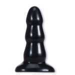 Triple Ripple Butt Plug Black Medium - DJ024703