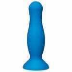 American Pop Mode Anal Plug 5 Inch Blue Silicone - DJ050017