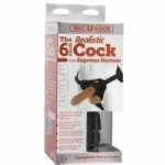 Realistic Cock 6 Inch With Supreme Harness Brown - DJ107018