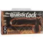 Realistic Cock 8 Vibrator Black - DJ115604