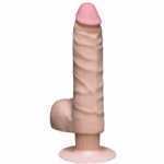 Realistic Cock 7 Slim Vib White - DJ116020