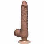 Realistic Cock 9 Slim Vib. Brown - DJ116023