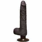 Realistic Cock 9 Slim Vib Black - DJ116025