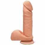 The D Perfect D 7 Inch With Balls Vanilla Beige Dildo - DJ170025