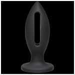 Kink Wet Works Lube Luge Premium Silicone Plug 4 Inch Black - DJ240101