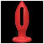 Kink Wet Works Lube Luge Premium Silicone Plug 4 Inch Red - DJ240102