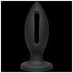 Kink Wet Works Lube Luge Premium Silicone Plug 6 Inch Black - DJ240105