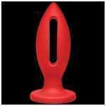 Kink Wet Works Lube Luge Premium Silicone Plug 6 Inch Red - DJ240106