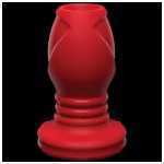 Kink Wet Works Explore Platinum Premium Silicone Plug 4 Inch Red - DJ240110