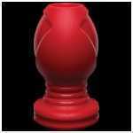 Kink Wet Works Explore Platinum Premium Silicone Plug 4.5 Inch Red - DJ240112