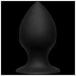 Kink Ace Premium Silicone Plug 3 Inch Black - DJ240113