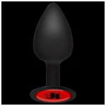 Kink Signature Plug 3 Inch Wearable Silicone Plug Black - DJ240145