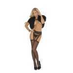 Fishnet Garter Belt Red One Size - ELM1713R