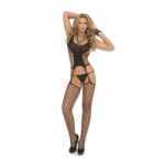 Vivace Opaque Suspender Bodystocking One Size - ELM8913