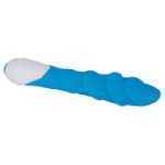 Twisted Silk Silicone Vibrator Blue - ENAEWF00452