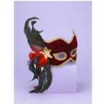 Half Mask Karneval Maroon - FN56287