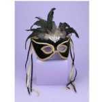 Half Mask Karneval Black - FN56291