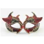 Venetian Mask Red With Devil Horns - FN66546