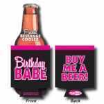 Birthday Babe Beer Coolie - GE570