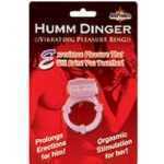 Humm Dinger Penis Ring Clit Stim Red - HO2065