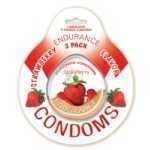 Endurance Flavored 3 Pack Condoms-Straw - HO2087