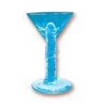 Martini Weenie Party Glass Blue - HO2093