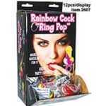 Rainbow Ring Pop Display 12 Pieces - HO2607D