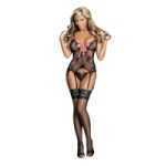 Merry Widow G-String Set S M Black Widow - MSB595BLKSM