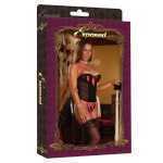 Wild Kitten Bustier And G String Set Lg - MSB620BLKLRG